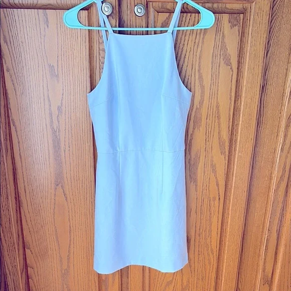 French Connection Womens Square Neck Cocktail Mini Dress Blue 0 French Connection Womens Square Neck Cocktail Mini Dress Blue 0